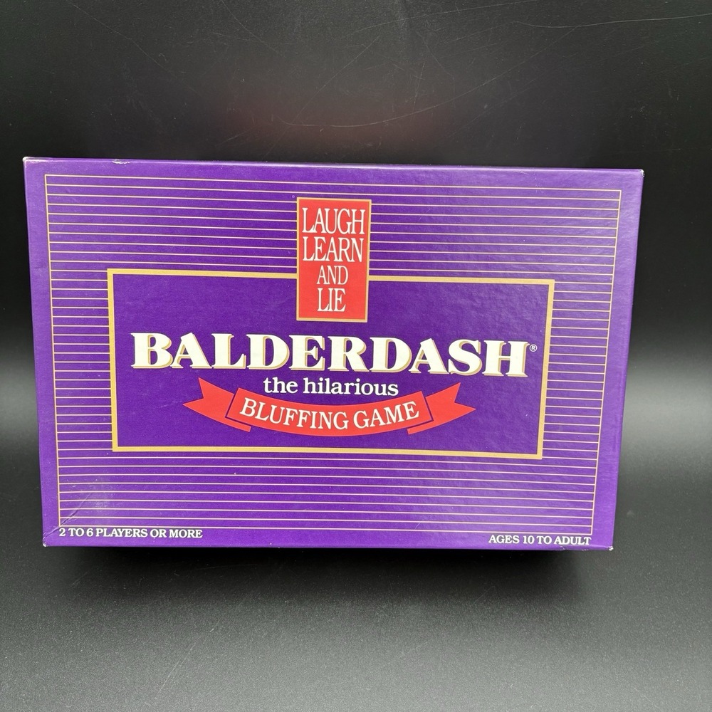 Balderdash Board Game Vintage Original 1984 Hilarious Bluffing Game